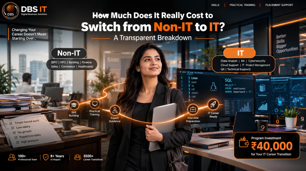 How Much Does It Really Cost to Switch from Non-IT to IT? A Transparent Breakdown