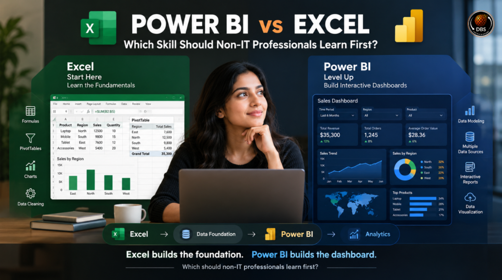 Power BI vs Excel: Which Skill Should Non-IT Professionals Learn First?